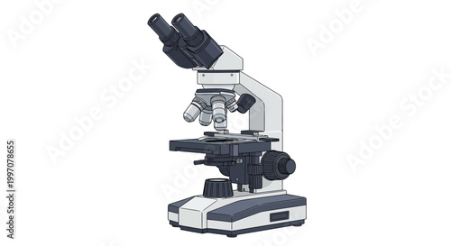 Microscope Laboratory Equipment Science Tool.