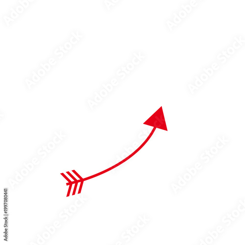 Animation of a simple  arrow black background in 4k
