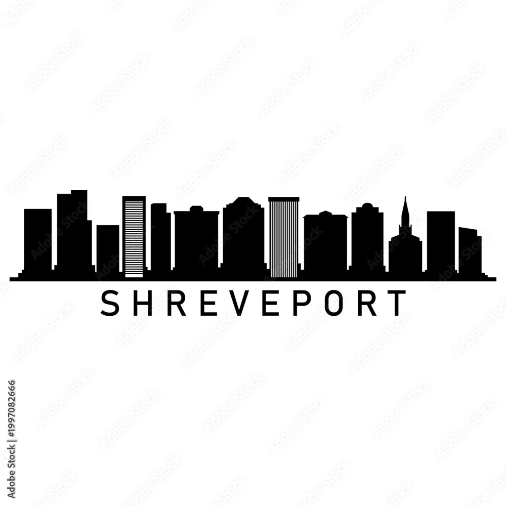 Fototapeta premium Skyline Shreveport