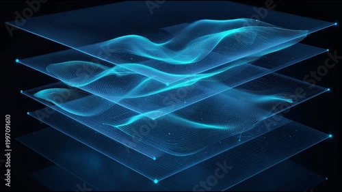 Data technology background. Abstract background. Connecting dots and lines on dark background. 3D rendering. 4k