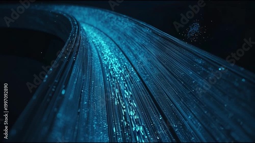 Data technology background. Abstract background. Connecting dots and lines on dark background. 3D rendering. 4k