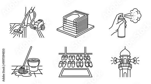 Islamic Qurban Process Icons