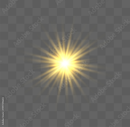 Photography Golden sunlight shine vector abstract sunbeam design