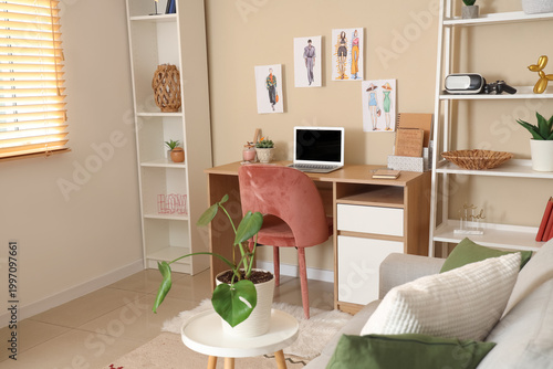 Interior of living room wit...