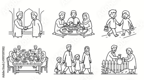 Islamic Qurban Process Icons