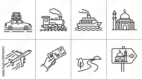 Islamic Qurban Process Icons