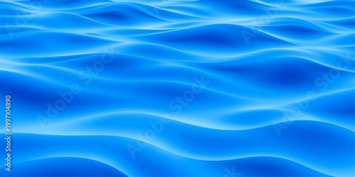 A soft flowing blue silk background features smooth wavy patterns and a liquid motion design that creates a seamless satin fabric texture