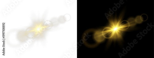 Fotografía Vector transparent sunlight special lens flare light effect
