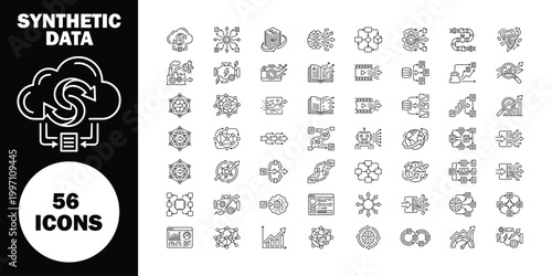 Synthetic data set, 56 black and white line on white and black backgrounds line black and white