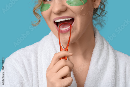 Beautiful young woman with ...