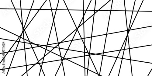 Abstract geometric pattern of chaotic straight line strokes in random motion. A chaotic straight line graphic mixing structure, chaos, and visual energy.