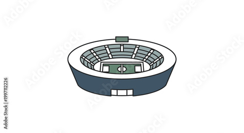 Illustration of a large sports stadium.
