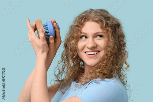 Beautiful young woman with ...