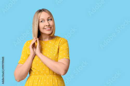 Beautiful young woman with ...