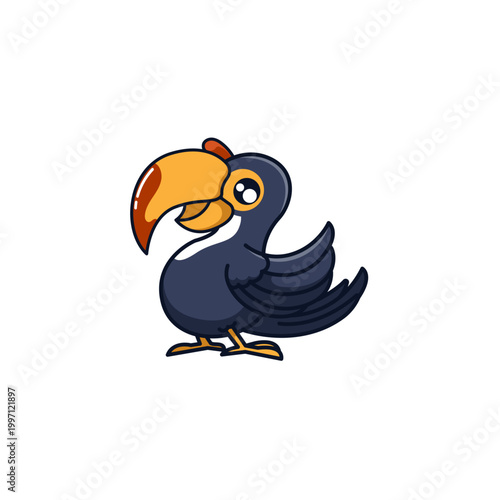 Happy Dodo Bird Illustration