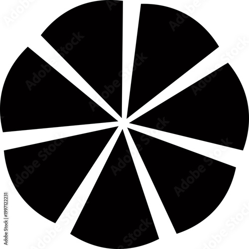 Camera shutter icon aperture lens diaphragm photography symbol vector pack, camera iris shutter circle icons, flat and line style black icons isolated on transparent background