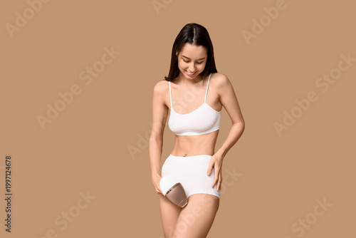 Beautiful young woman with ...