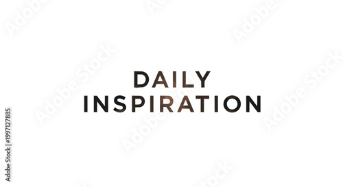 Minimalist Daily Inspiration Typographic Vector Graphic for Motivational Quotes and Creative Social Media Content