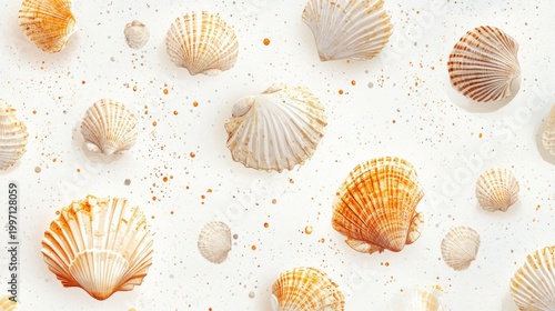 sea shells background