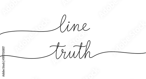 Tableau sur toile The line tells the honest truth.