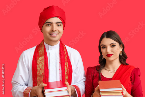 Beautiful Indian couple wit...
