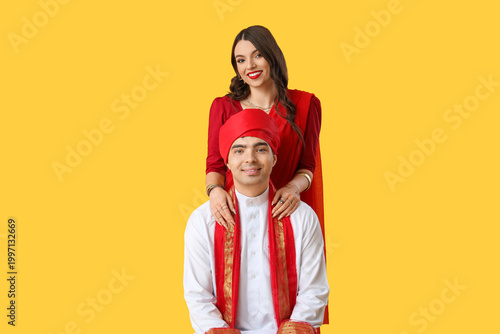 Beautiful Indian couple on ...