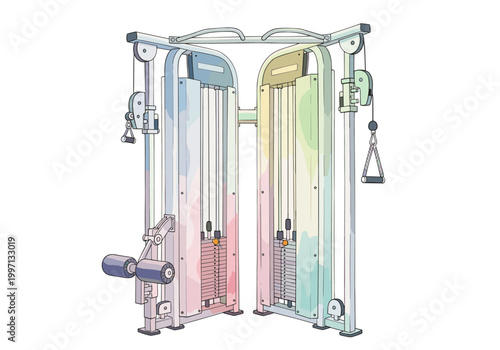 Multi-functional cable crossover machine for diverse strength training exercises