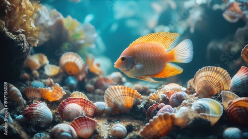 coral fish in aquarium
