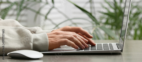Young female programmer wor...