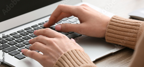 Young female programmer wor...