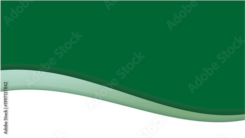 Schilderij op canvas A wavy green and white illustration fills the entire frame.