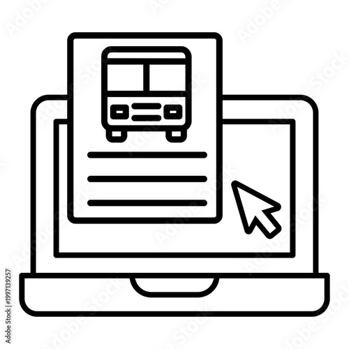 Bus icon vector. Public transport Illustration sign. Bus stop symbol. Bus station logo. Bus route web icon.