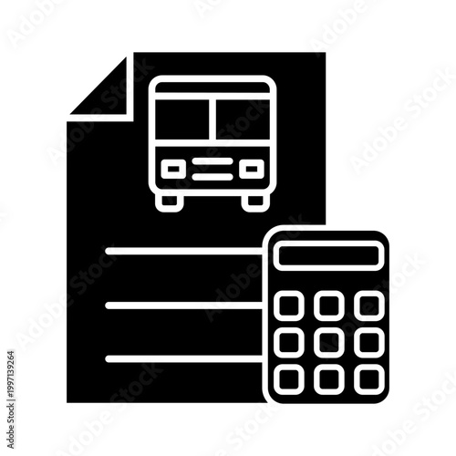 Bus icon vector. Public transport Illustration sign. Bus stop symbol. Bus station logo. Bus route web icon.