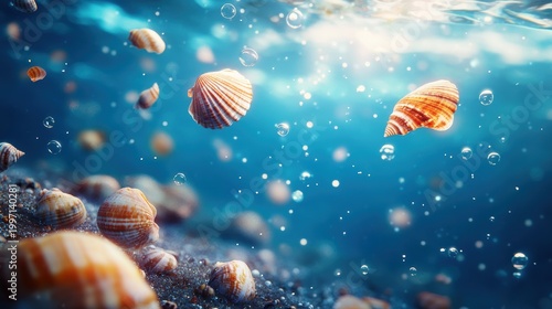 sea shells on the sea