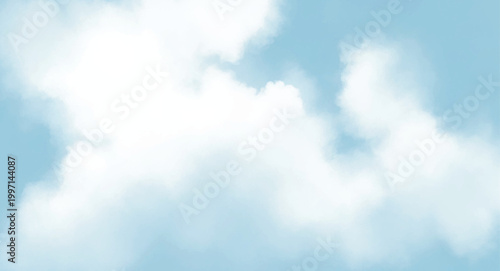 Clouds in light blue sky high-quality professional