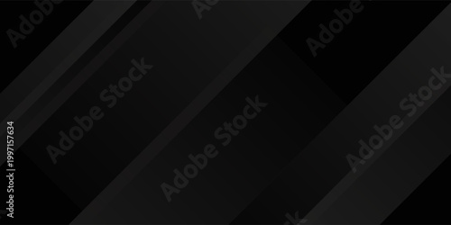 Black abstract background. Elegant dark diagonal shape elements.