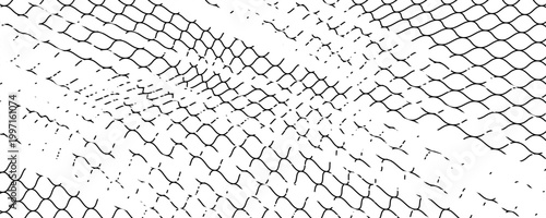 Mesh texture for fishing nets. Grunge pattern for sportswear or soccer goal, volleyball net, basketball hoop, hockey, athletics. Mesh background