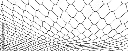 Mesh texture for fishing nets. Grunge pattern for sportswear or soccer goal, volleyball net, basketball hoop, hockey, athletics. Mesh background