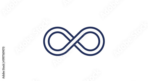 Infinity Symbol Sign Shape Icon.