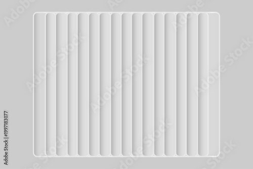 White radiator panel a modern heating solution for interior spaces