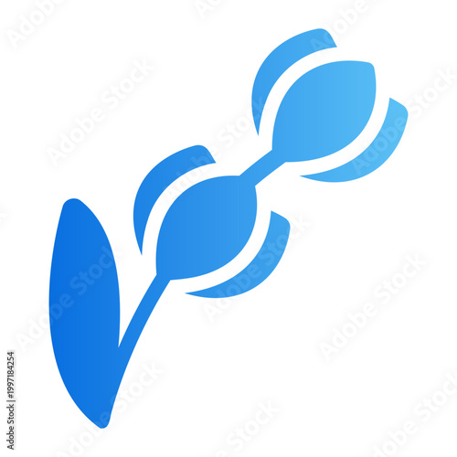 Lavender Line Gradient Icon