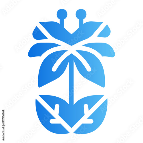 Lily Line Gradient Icon