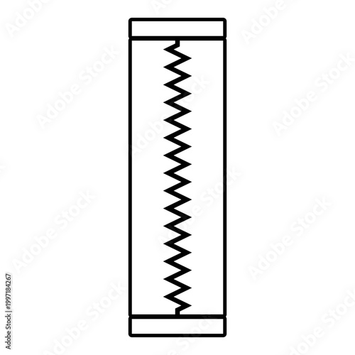 Chewing gum bubble Chew sheet contour outline line icon black color vector illustration image thin flat style