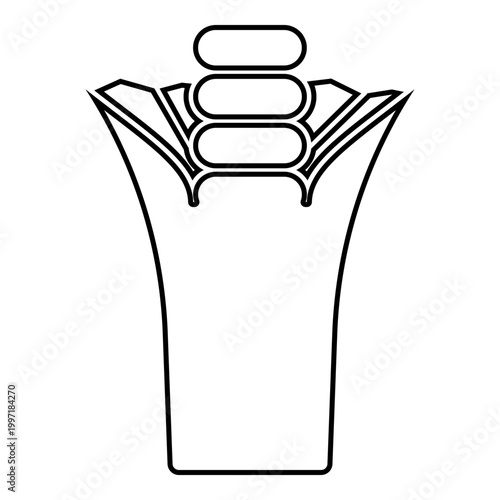 Chewing gum bubble Chew pillow contour outline line icon black color vector illustration image thin flat style