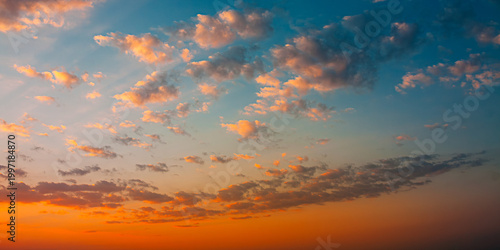 Sunset Sunrise Sky Background Natural Bright Dramatic Dawn Yellow And