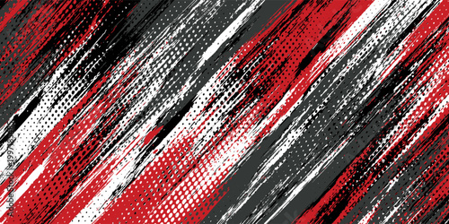 Gaming esport background striking stripes electric banner vector illustration design red black grunge brush wing comic pattern modern abstract concept livery stripes decal paint splash splatter.eps 10