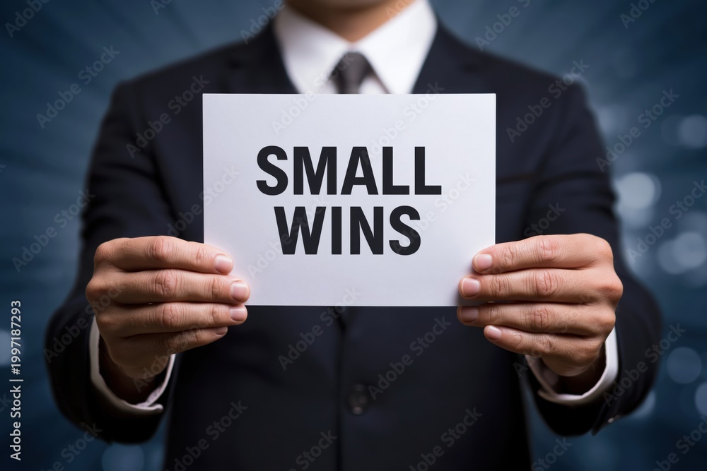 Obraz premium The motivational power of celebrating small wins
