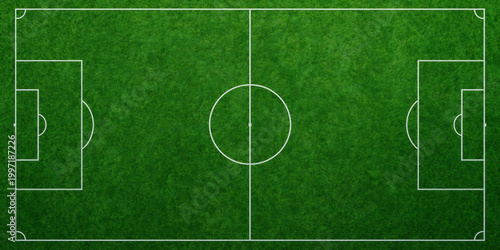 American football field aerial view