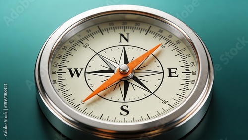 Obraz na płótnie Compass with directional needle