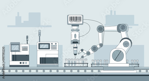 Automated Laboratory Robot Arm and Machines in Scientific Research and Development